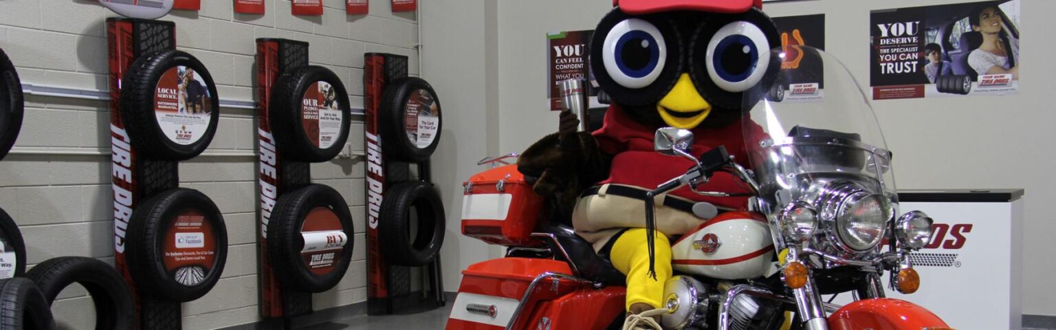 Hootie Own Tire Pros Mascot
