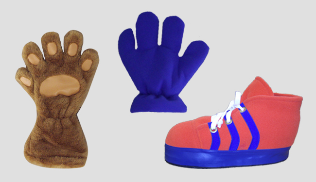 Mascot Accessories - Gloves and Shoes