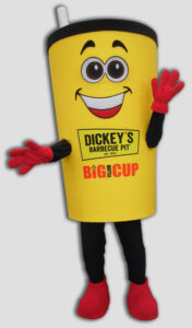 corporate mascot dickeys cup