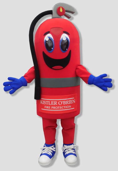 specialty mascot fire extinguisher