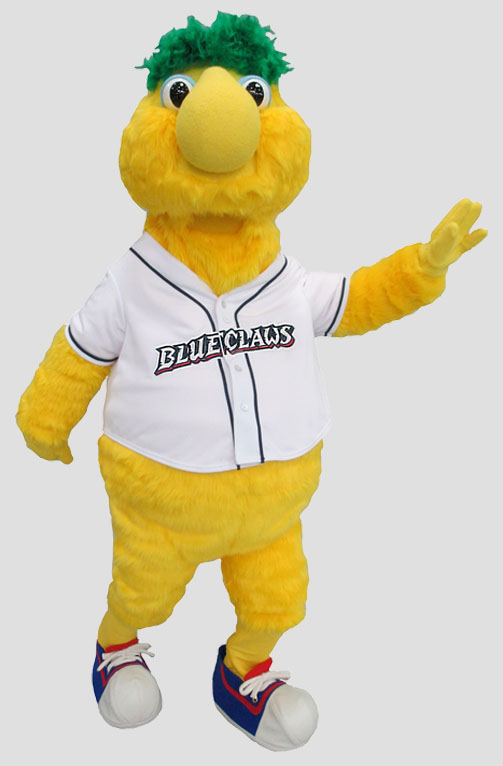 sports mascot yellow monster