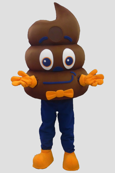 specialty mascot poop emoji mascot