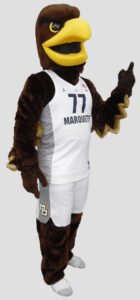 School mascot golden eagle