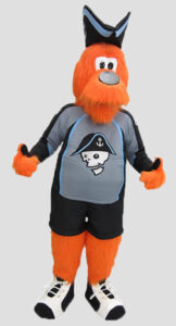 Sports Mascots raider wearing hockey gear