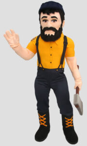 school mascot lumberjack mascot
