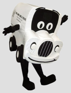 corporate mascot truckie for two men and a truck