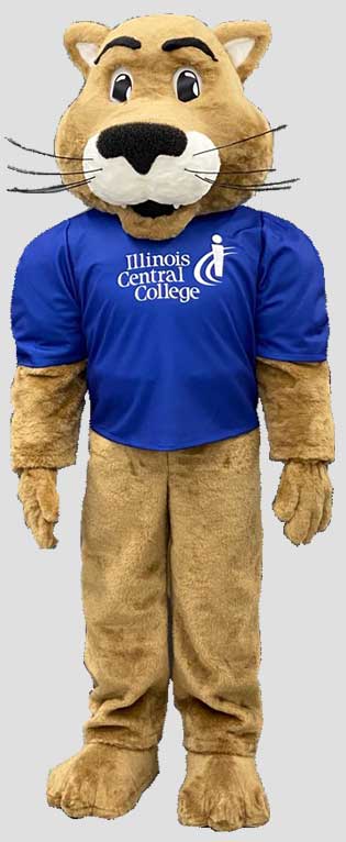 Cosmo Cougar Illinois Central College Mascot