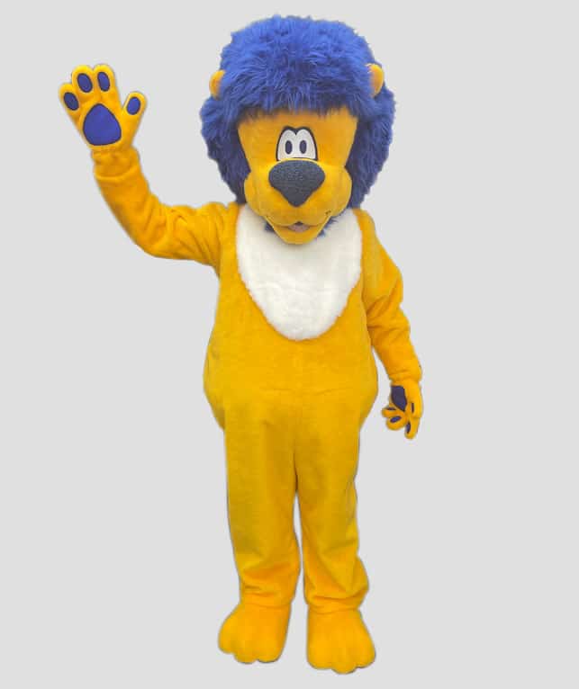 Lion Mascot Costume made by Olympus Mascots