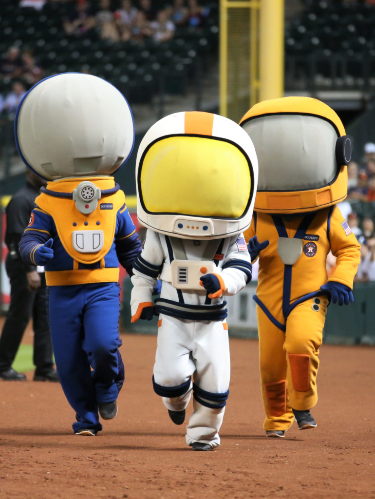 Houston Astros Space Racer Mascots