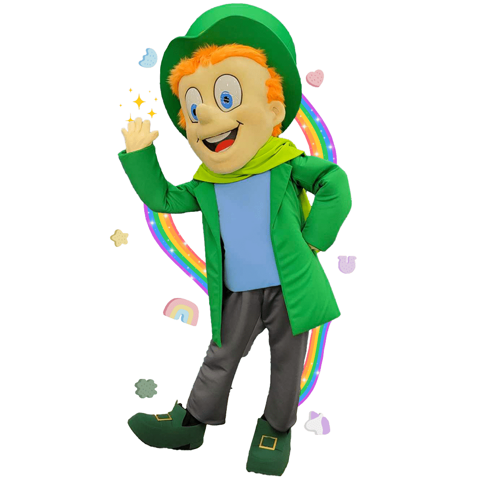 Lucky the Leprechaun Mascot