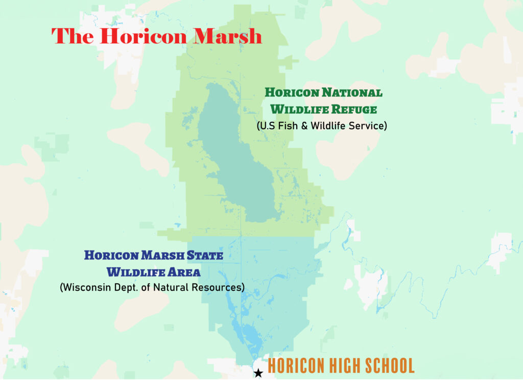 Map of Horicon Marsh