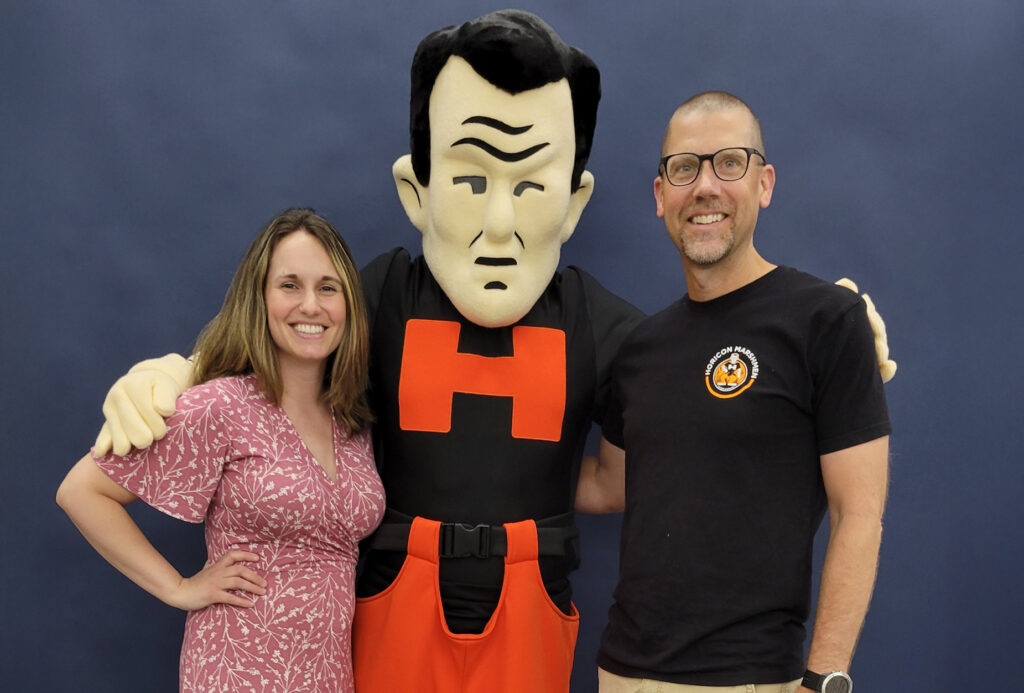 Marshman posing with LB and Mikaela